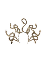 Medusa gold headband with label