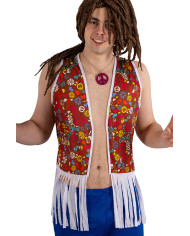 Hippie gilet one size in bag with hood