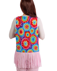 Hippie gilet one size in bag with hood