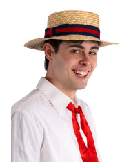 Sombrero gondolero con etiqueta colgante/etiqueta adhesiva