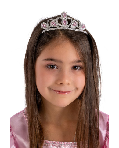 Corona princesa de colores surtidos con etiqueta colgante/etiqueta adhesiva