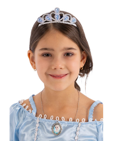 Corona princesa de colores surtidos con etiqueta colgante/etiqueta adhesiva