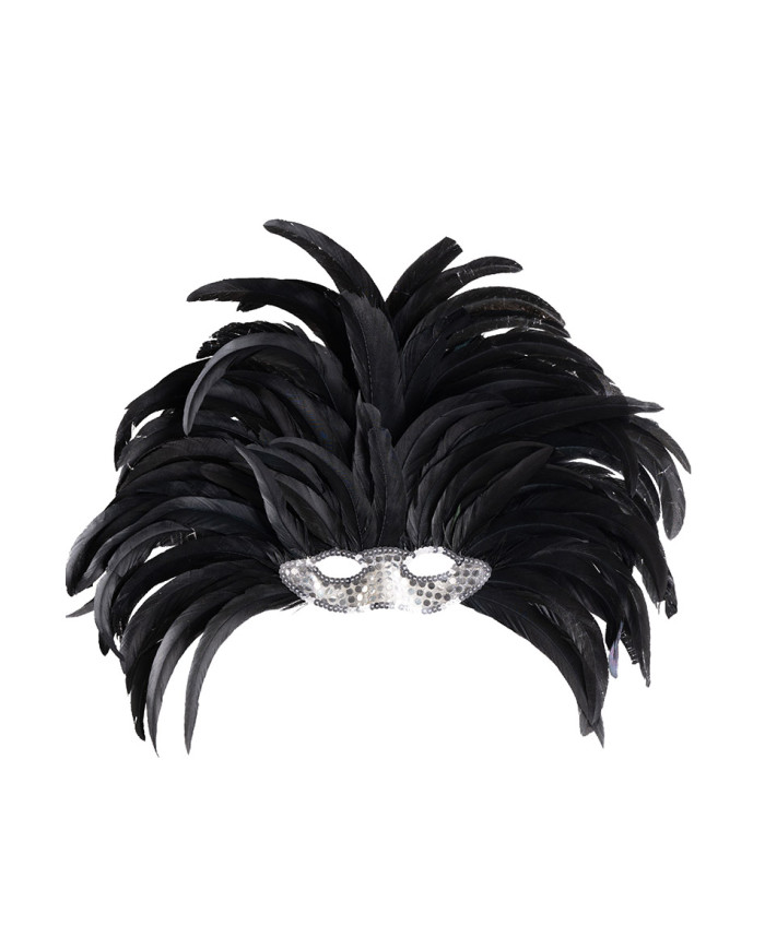 Brasil hat with  black feathers in pbh