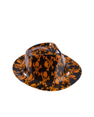 Cappello gangster halloween in plastica mod.ass. con cartellino/etichetta