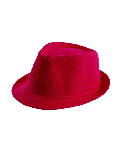 Pink fluo gangster hat with label