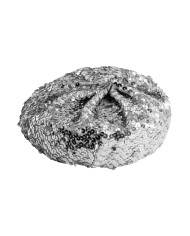 Sequins silver basquet with label