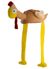 Cappello pollo in tessuto con cartellino/etichetta