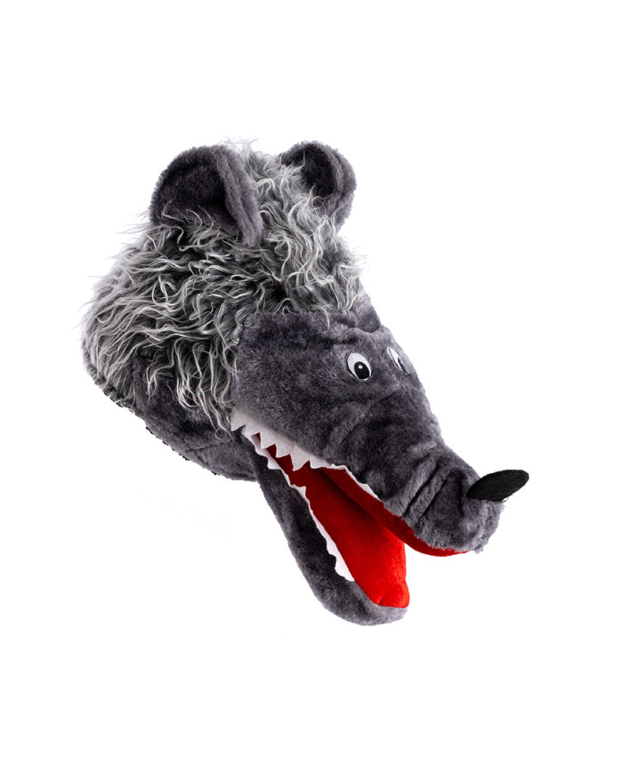 Sombrero lobo de tela con etiqueta colgante/etiqueta adhesiva