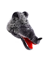 Sombrero lobo de tela con etiqueta colgante/etiqueta adhesiva