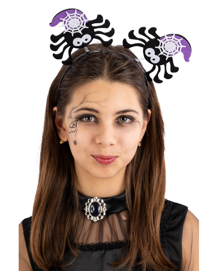 Felt spider headband  with header