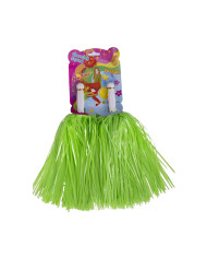 2 fluo green pom pom on card