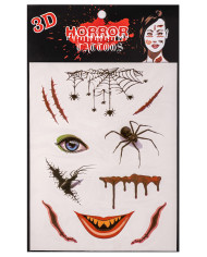 Carpeta tatuajes arañas en bolsa sobre cartoncillo