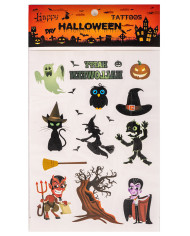 Carpeta tatuajes Halloween en bolsa sobre cartoncillo