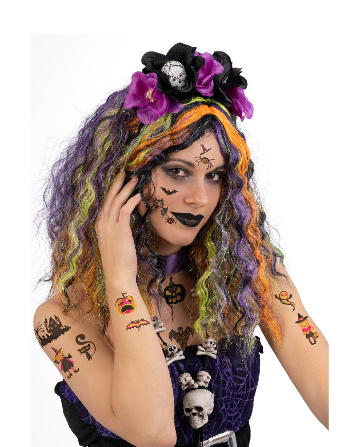 Carpeta tatuajes Halloween en bolsa sobre cartoncillo