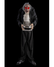 Standing butler on pedestal h.cm.153 with lights, sound and movement (batteries included) with label