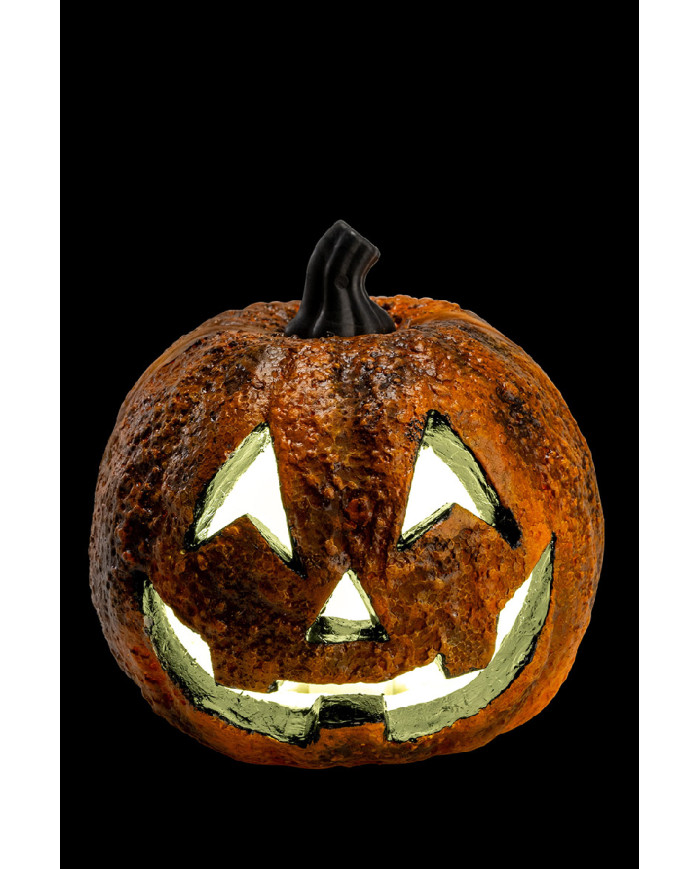 Pumpkin with light diam.cm.16 (batteries included) with label