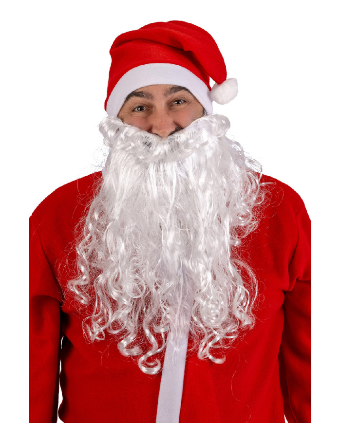 Barba babbo natale l.cm.45 ca. in busta con cavallotto