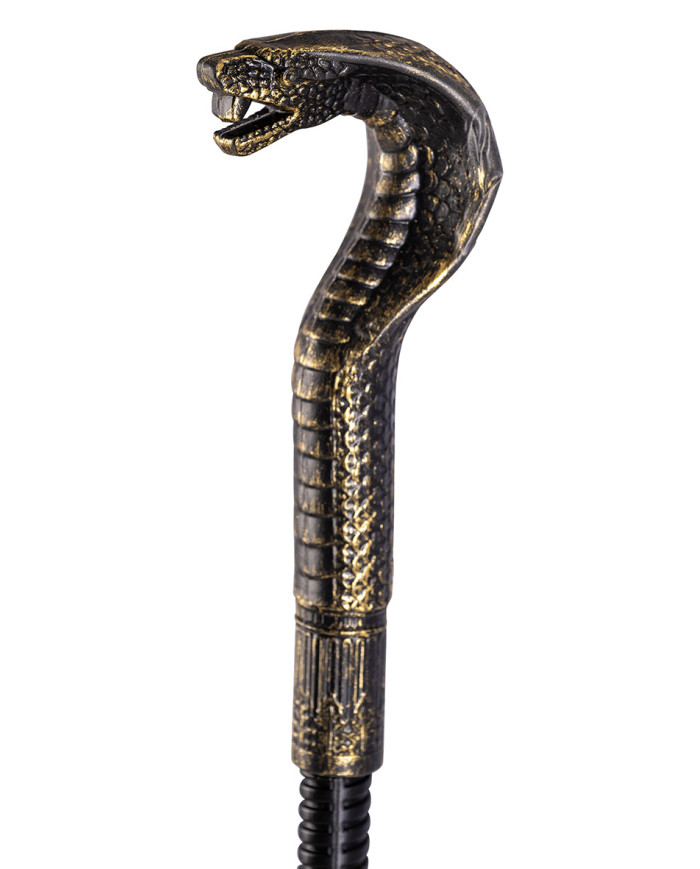 Bastone con cobra smontabile h.cm.80 ca. in busta con cavallotto