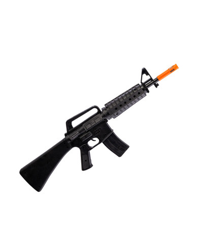 Assault rifle in plastic cm.66  with sound with label