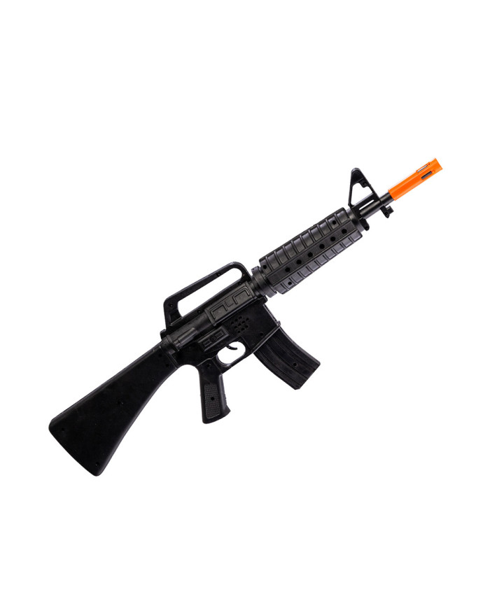 Assault rifle in plastic cm.66  with sound with label