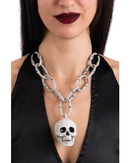 Collana con teschio con cavallotto