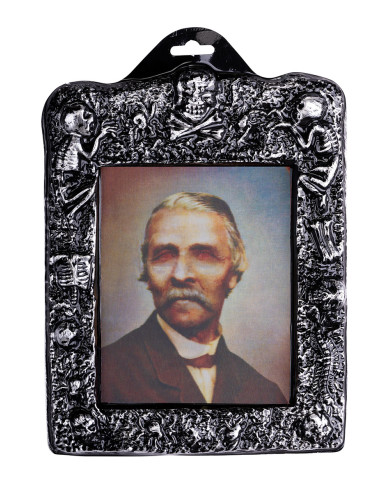 3D monster portrait h.cm. 21x30 with label