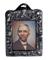 Quadro 3d horror mostro h.cm.21x30 ca. con cartellino/etichetta