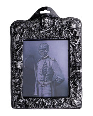 Quadro 3d horror scheletro h.cm.21x30 ca. con cartellino/etichetta