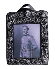 Quadro 3d horror scheletro h.cm.21x30 ca. con cartellino/etichetta