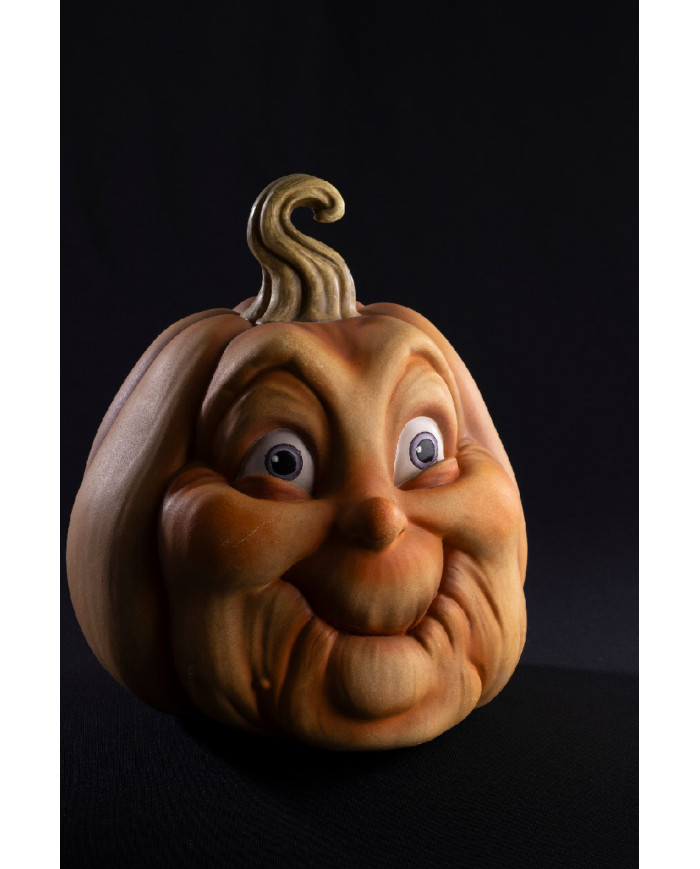 Calabaza de resina de 30 cm de alto aprox. con etiqueta colgante/etiqueta adhesiva