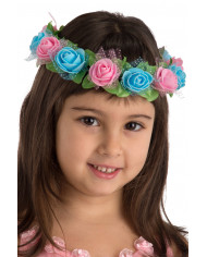 Crowns of little roses in assorted colors, ideal for hairstyles