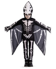 Bat-skeleton jumpsuit size v in bag with hook