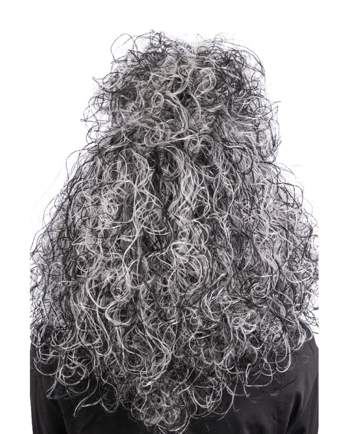 Black and white witch wig in box