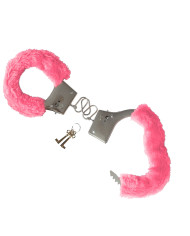 Manette con peluche rosa in blister