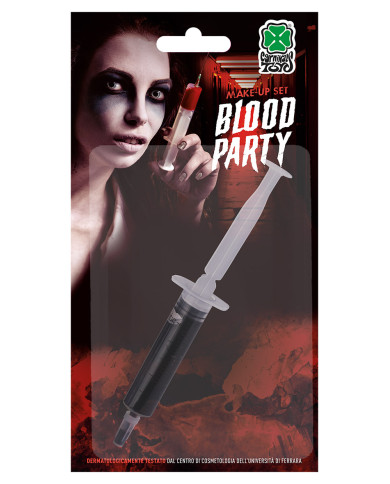 Fake blood in syringes ml. 5 in blister