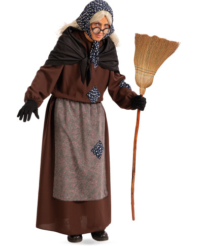 Costume Befana taglia unica (M-XL) in busta con gancio