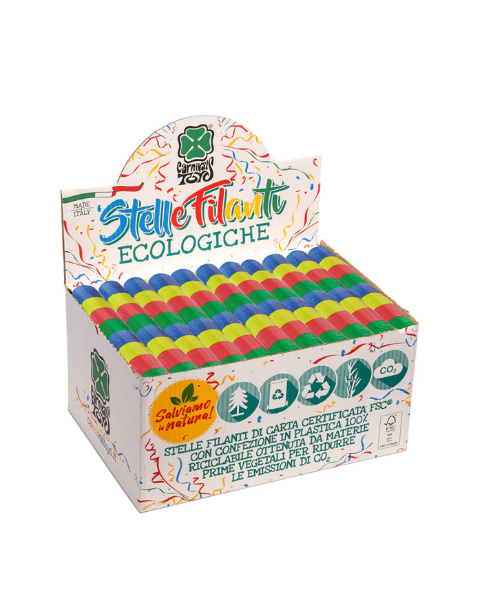 50 serpentinas estÃ¡ndar de papel certificado en expositor h.cm.42 x l.40 x p.30