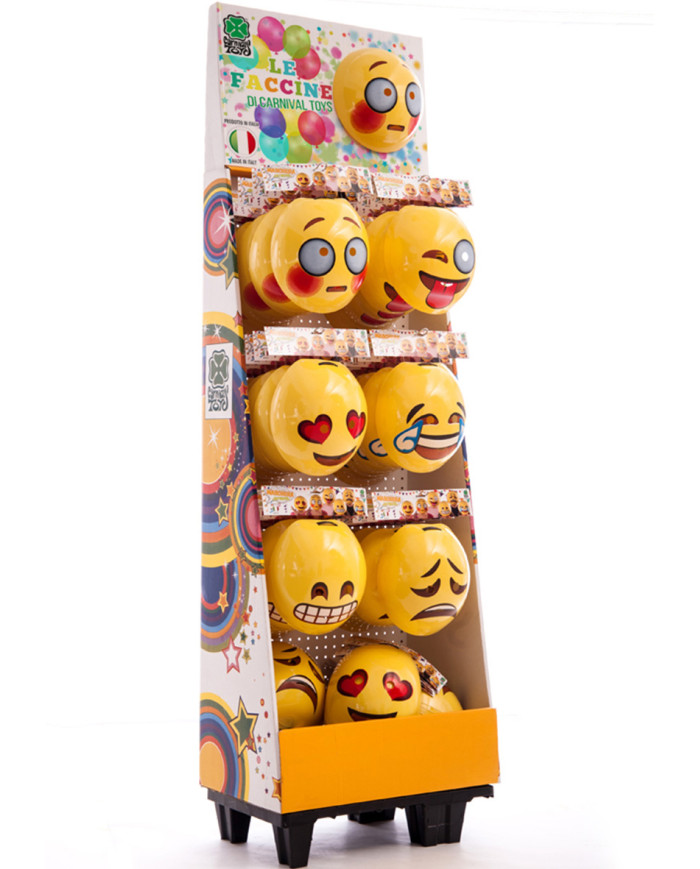 ASSORTIMENTO MASCHERE EMOZIONE C/CERCHIETTO C/CAV.IN EPOSITORE (PZ.85)