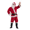 Luxuriöses Weihnachtsmannkostüm aus Plüsch Einheitsgröße (L-XL) in Schachtel