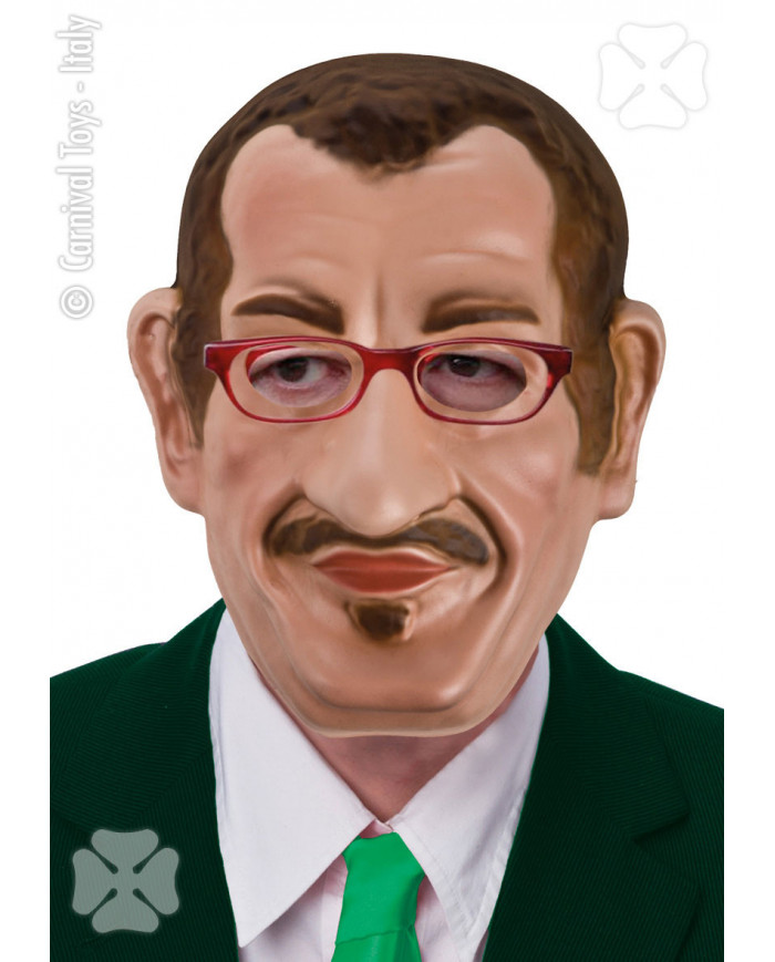 Maschera in plastica morbida del politico Roberto Maroni.