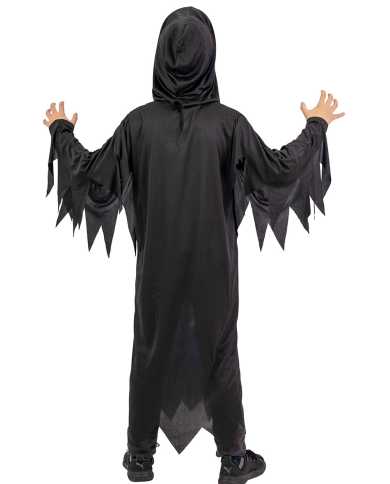 Blue skeleton tunic costume w/mask in bag w/hook