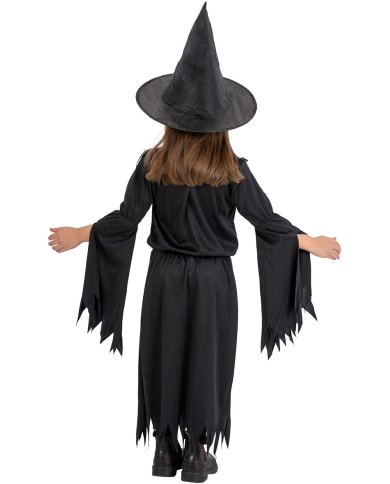 Black witch costume in bag w/hook