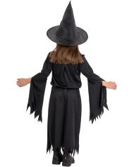 Black witch costume in bag w/hook