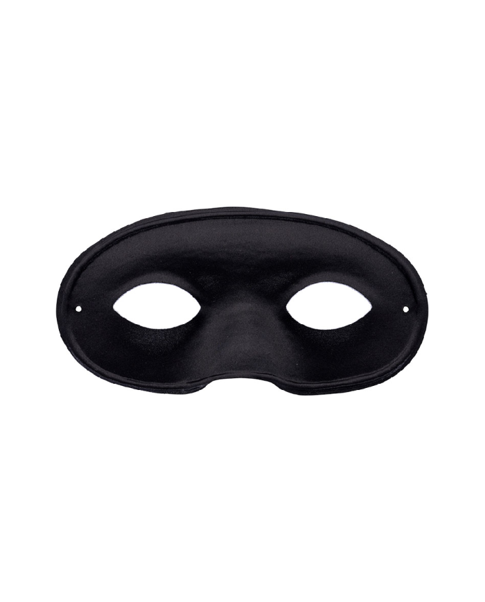 Black fabric mask with hangtag/label