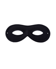 Black fabric mask with hangtag/label