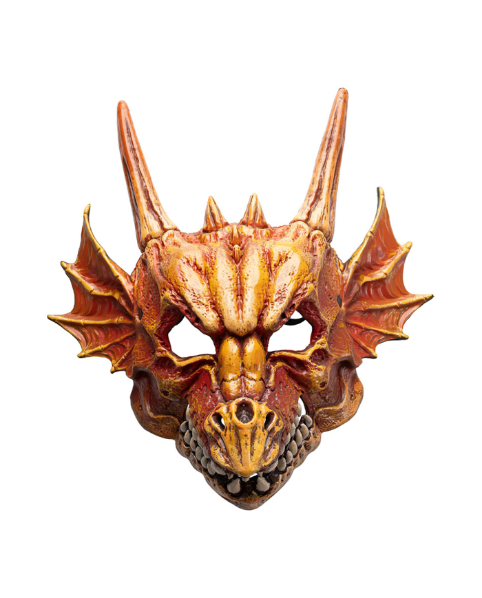 Masque dragon géant en mousse EVA avec étiquette cartonnée pliée