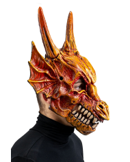 Maschera drago gigante in spuma di eva con cavallotto