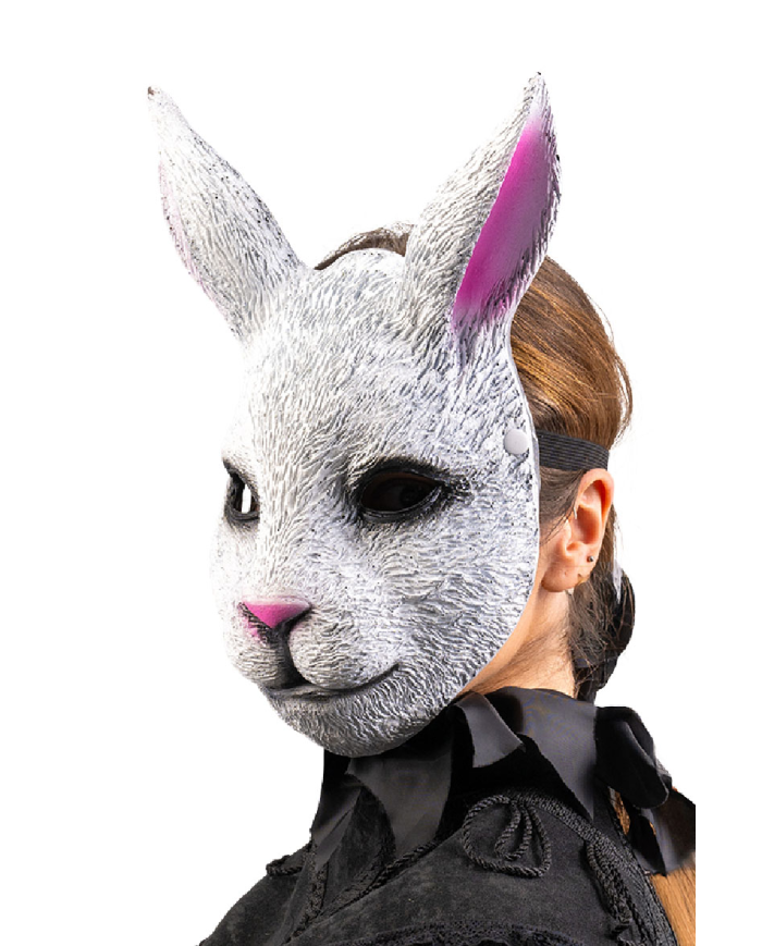 Masque lapin en mousse EVA avec étiquette cartonnée pliée