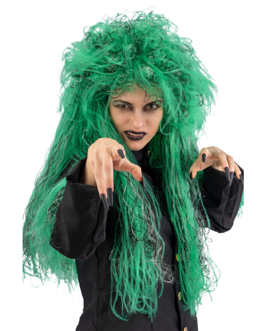 Green witch wig in box
