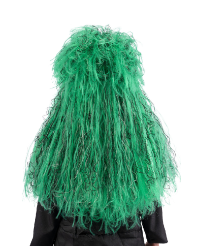 Green witch wig in box